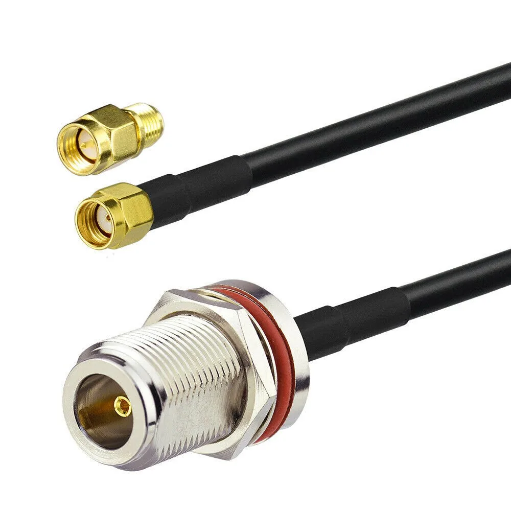 1M RPSMA to N Female Cable for Antenna Extension in Helium HNT Hotspot Applications Compatible with For Bobcat