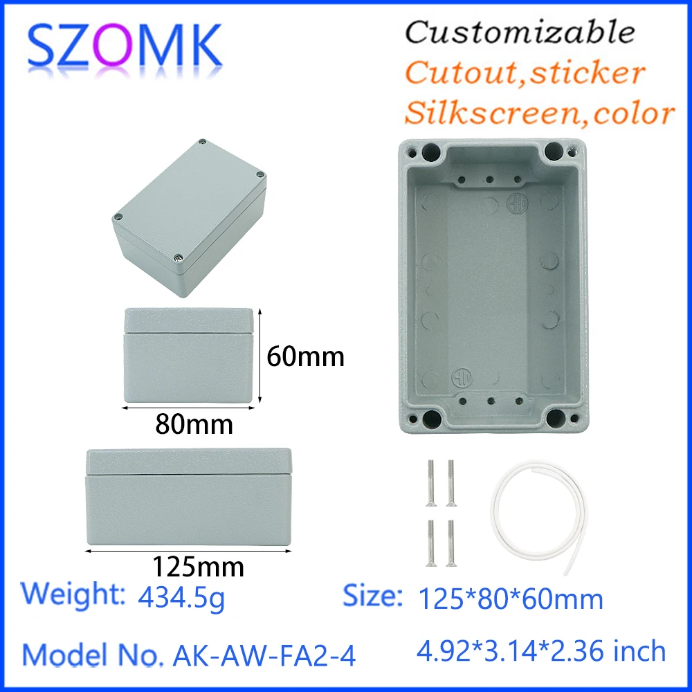 Aluminum Alloy Enclosure Die Cast Plastic Injection Sheet Metal Shell Industrial Electrical Power Distribution Box