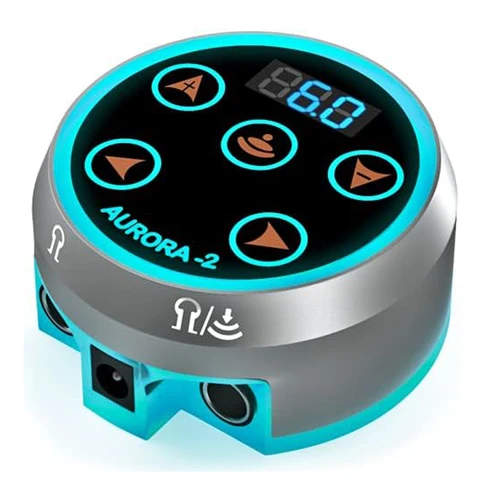 Fuente de alimentación para máquina de tatuaje profesional: pantalla táctil, pantalla digital y equipo de tatuaje LED en color