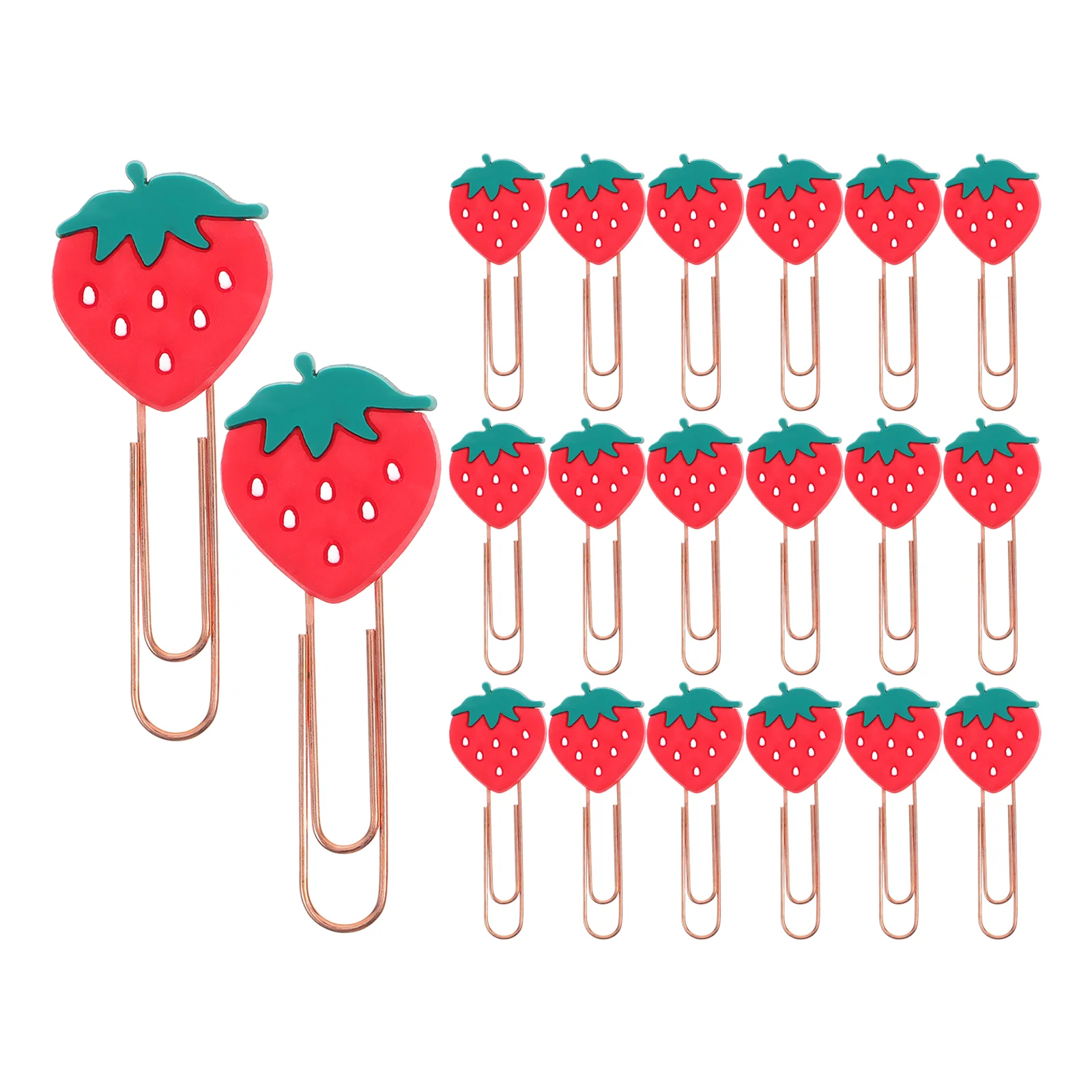 

20 Pcs Mini Paper Pin Fruit Clip Lovely File Clips Stationery Child School Office Paperclips