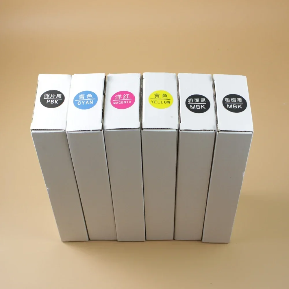 

For Canon IPF710 Printer Refillable Ink Cartridges for Canon IPF710 610 510 Printers with PFI 102 Chips BK C M Y MBK MBK