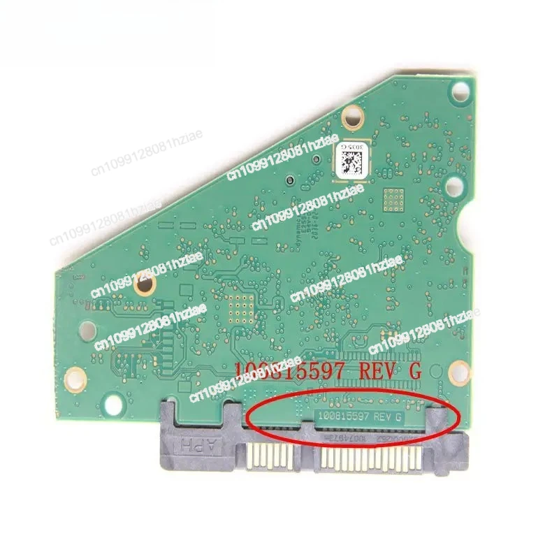 

Плата печатной платы деталей жесткого диска 100815597 REV D F для восстановления данных Seagate 3.5 SATA Hdd