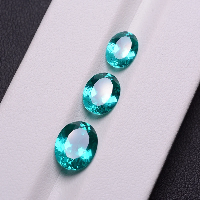 Paraiba-Labor-Saphir in Trillionenform mit VVS1-Zertifikat, Großhandelsdiamant für DIY-Anhänger, Schmuckherstellungsmaterialien, Edelstein – Detail 6