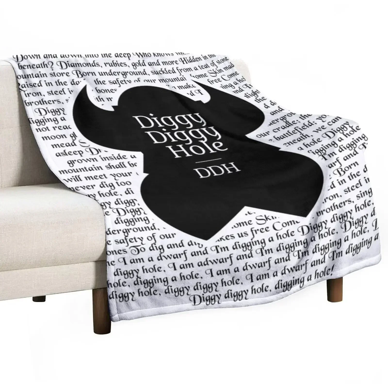 

Diggy Diggy Lyrics Throw Blanket bed plaid Polar Blankets