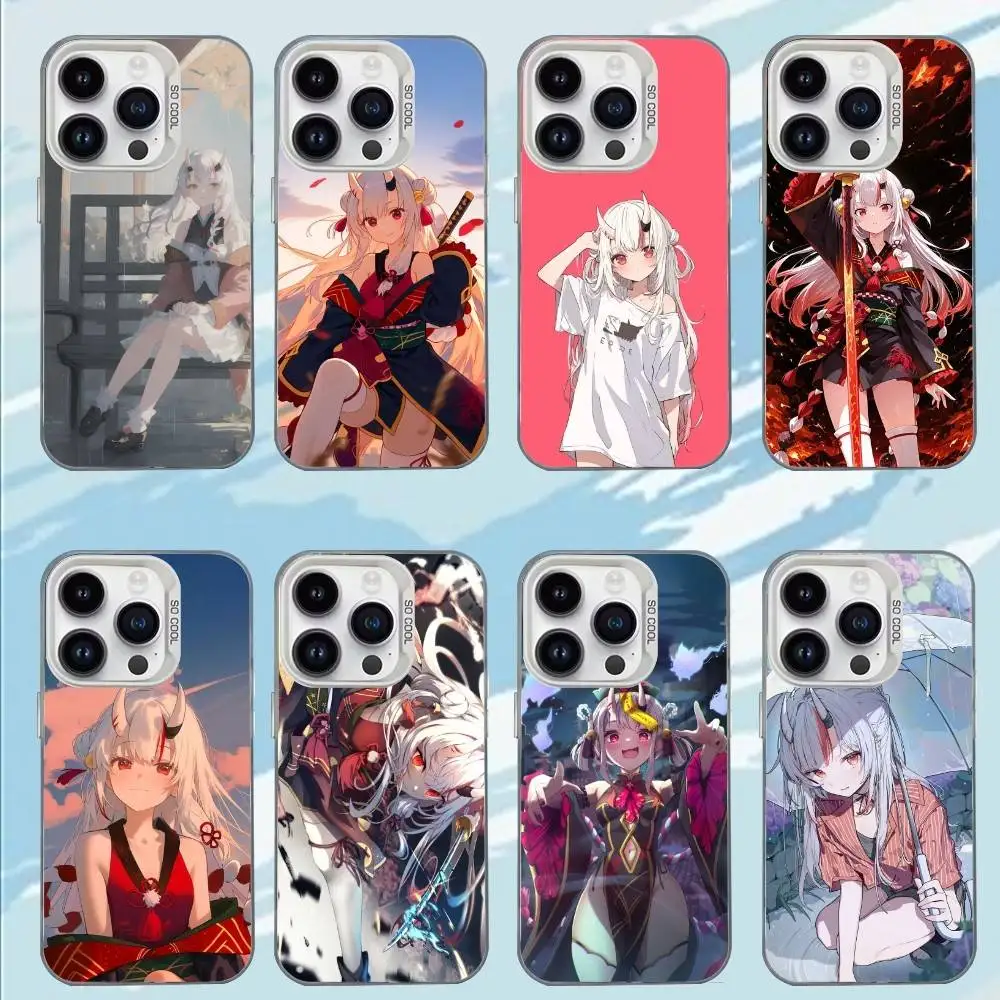 

N-Nakiri A-Ayame Phone Case For iPhone 17,16,15,14,13,12,11,Mini,Pro,E,MAX White Matte Shockproof Cover