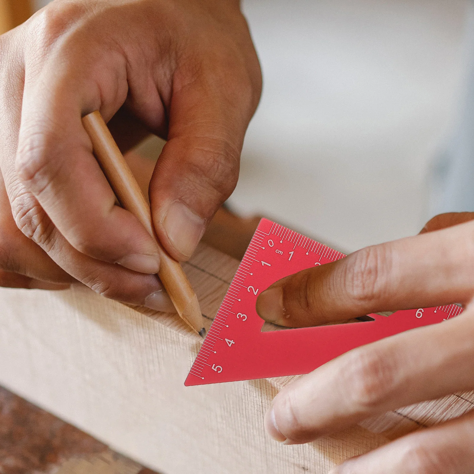 Conjunto de régua de metal, 4 unidades, ferramentas geométricas para estudantes, placa triangular, régua transferidora, kit de papelaria, escola, escritório, ferramentas de desenho