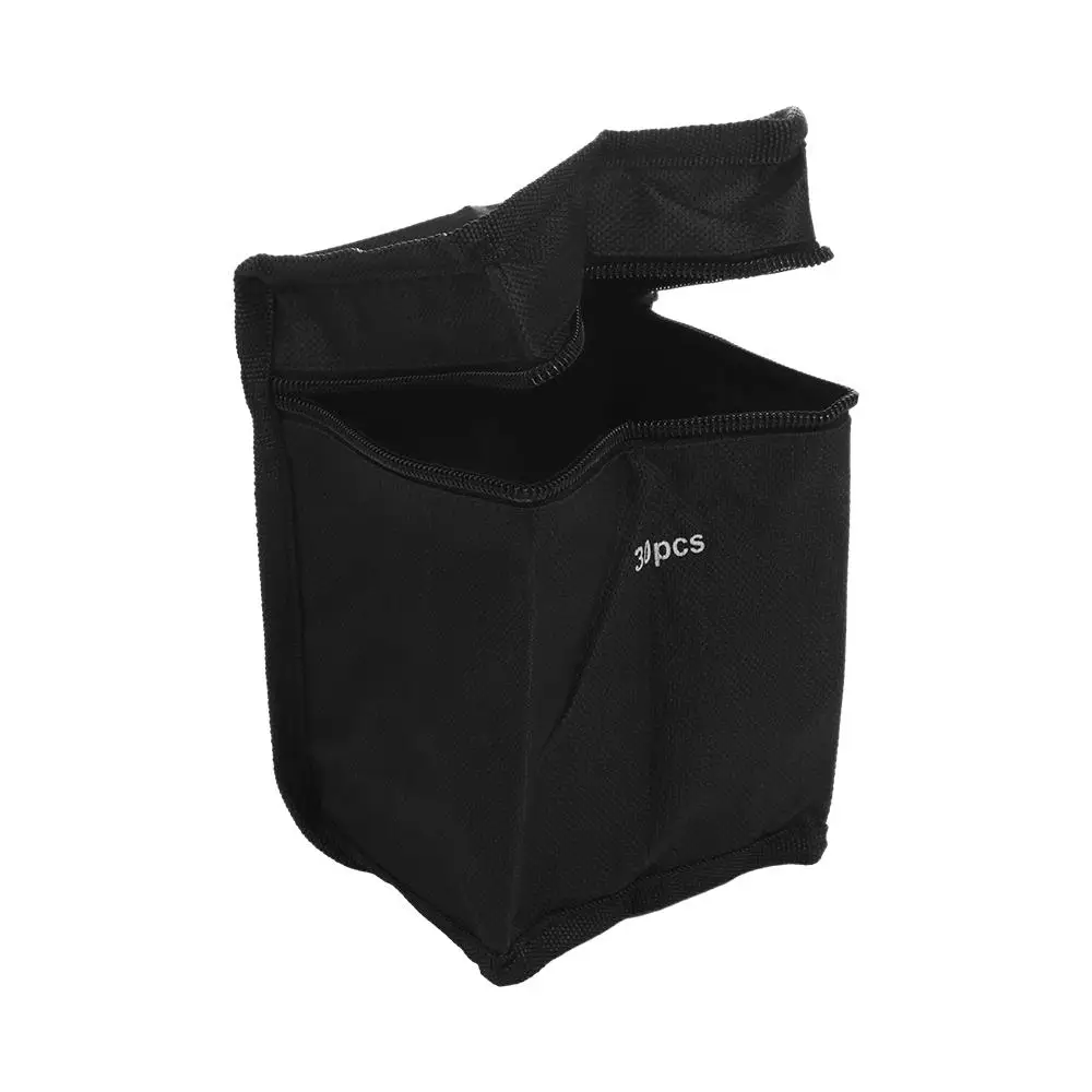 Professional Large Capacity Art Marker Pen Storage Bag Canvas Square Marker Pen Pouch Folding Black Marker Pen Contaioner Artist