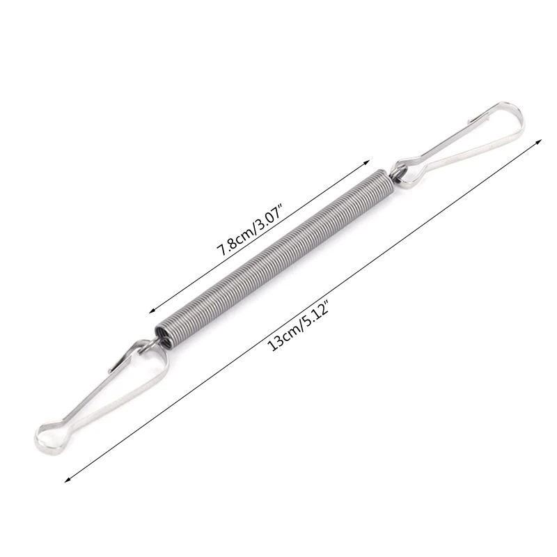 Molla da 3,1 pollici con clip in metallo 2 Clip Accessori per gabbie per piccoli animali Criceto Coniglietto Cavia Acqua