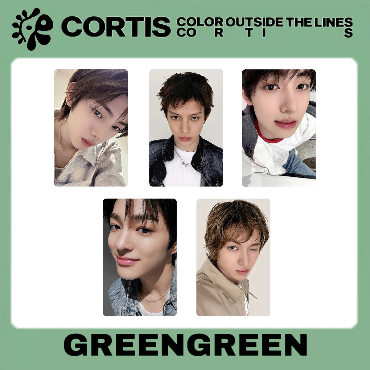 

2026 kpop new popular boy group CORTIS Mini 2 series "GREEN" postcards, photo cards, LOMO cards, gifts