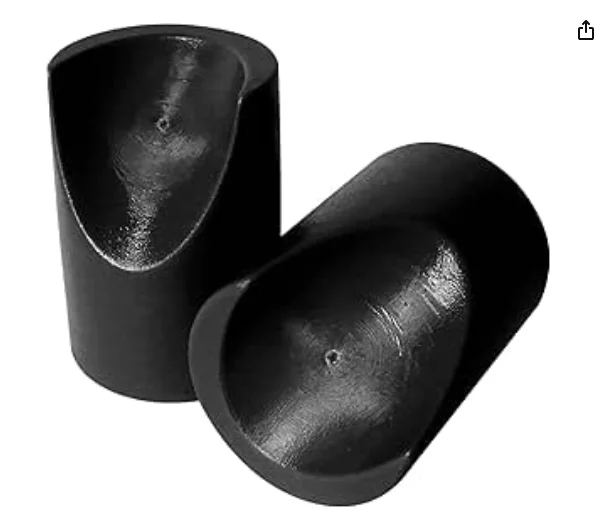 

8pcs Folding Chair Stabilizer Plugs Black Plastic End Caps Leg Tips Tube Adapter Non-Slip Heavy-Duty Replacement Parts For