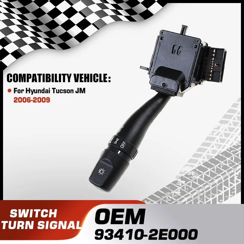 

Car Turn Signal Steering Column Stalk Indicator Light Switch For Hyundai Tucson JM 2006 2007 2008 2009 93410-2E000 93410-2E005