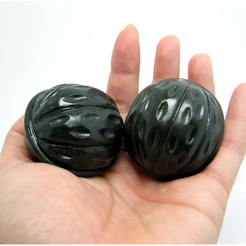 Natural Hetian , Jade Cultural Toy Walnut Handpiece
