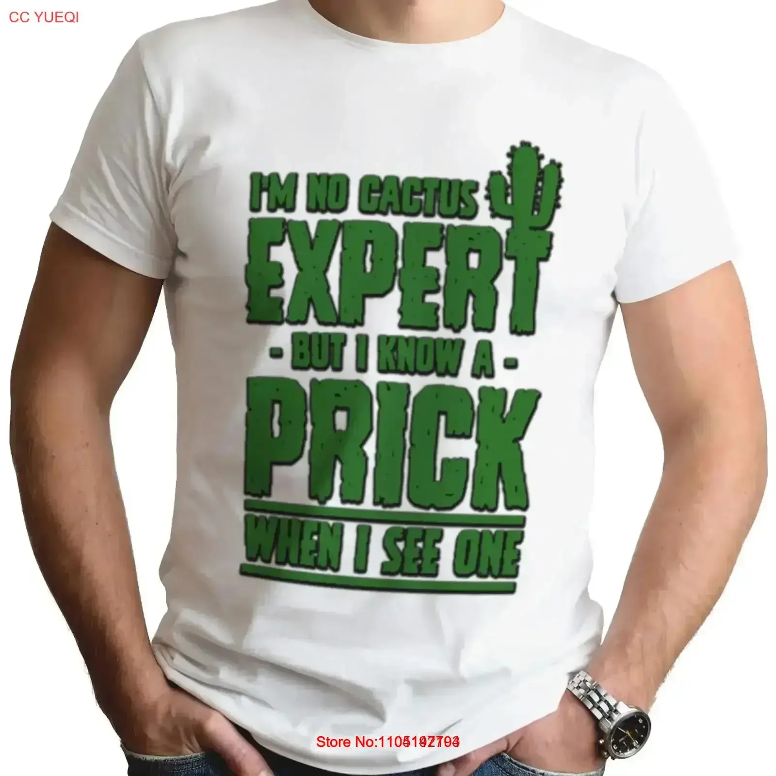 

Mens I'M NO CACTUS EXPERT T Shirt Top Funny Rude Sarcastic Joke Novelty S 2XL vintage Washed Soft fashion Stretched Slightly