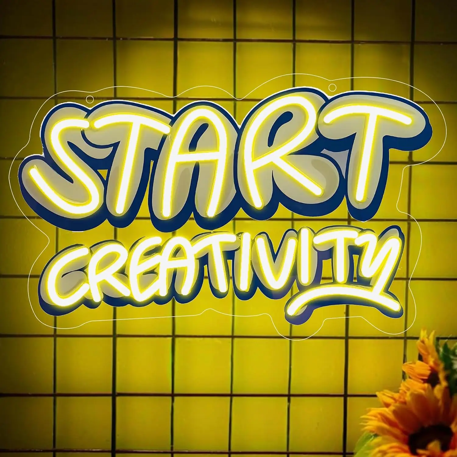 Start Creativity LED Neon Sign USB Powered Neon Light For Studio Office Room Art Craft Workshop Bedroom Home Wall Art Decor Gift