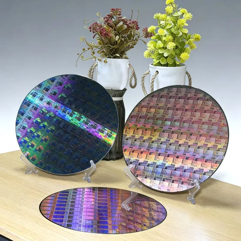 Decorative Silicon Wafer CPU IC Chip Semiconductor Lithography Tech Ornament