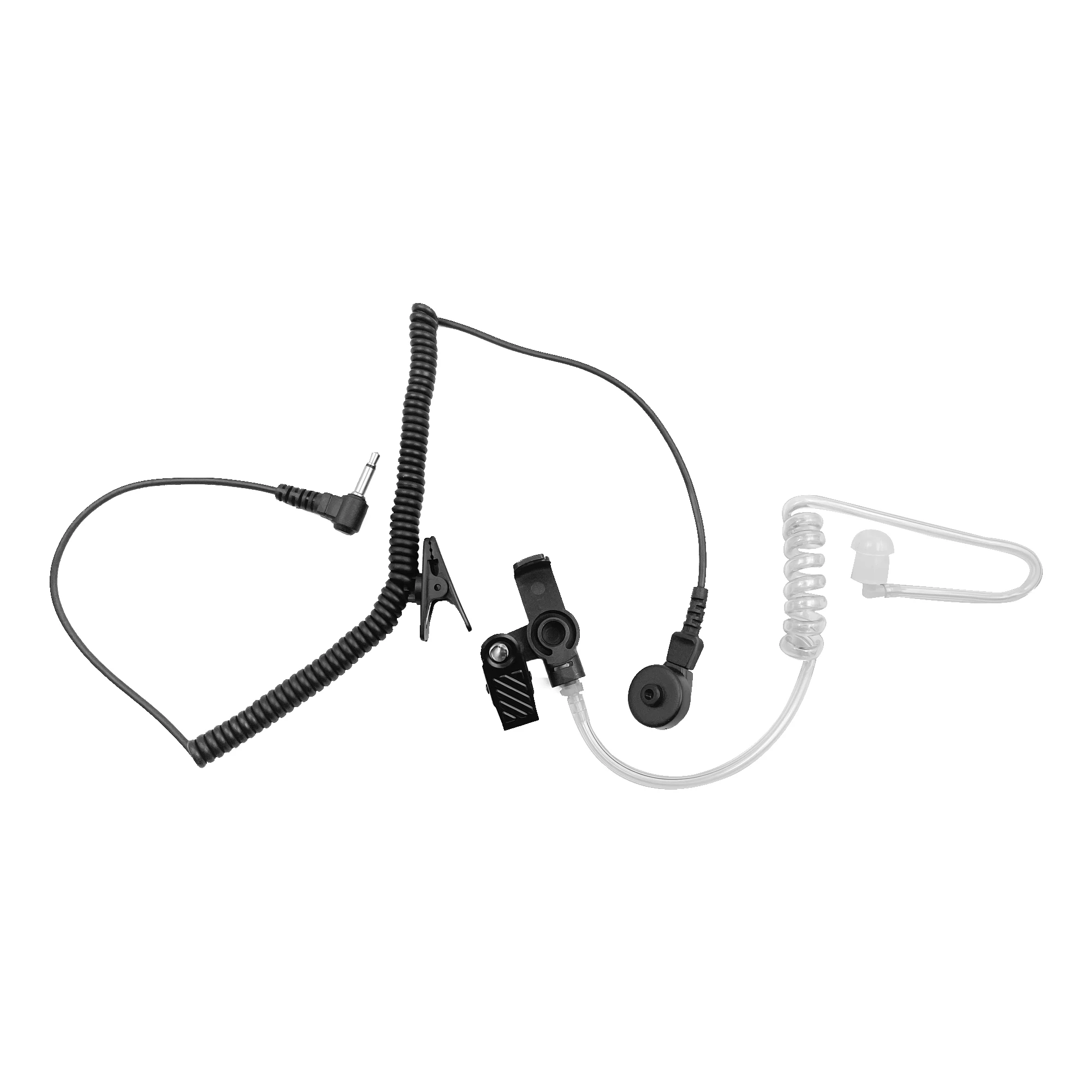 3.5mm 1 Wire Listen Only Headset, Listen ONLY Surveillance Earpiece W/Silicon for Radio Speaker Mics 3.5mm Audio Jacks