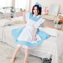 Cosplay Costume Lolita Dress Maid Apron Fantasia Carnival Halloween Costumes for Women Masquerade Party Alice In Wonderland