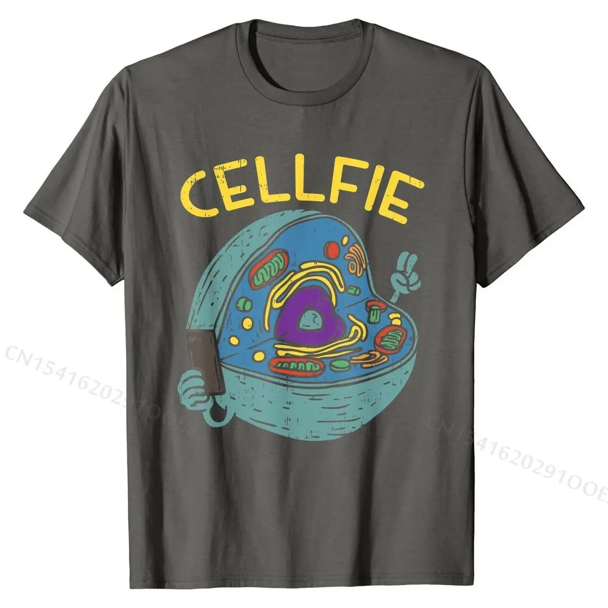 Cell Fie مضحك علوم الأحياء المعلم تي شيرت بلايز تيز خصم عادية النساء الرجال تي شيرت علوي عادية