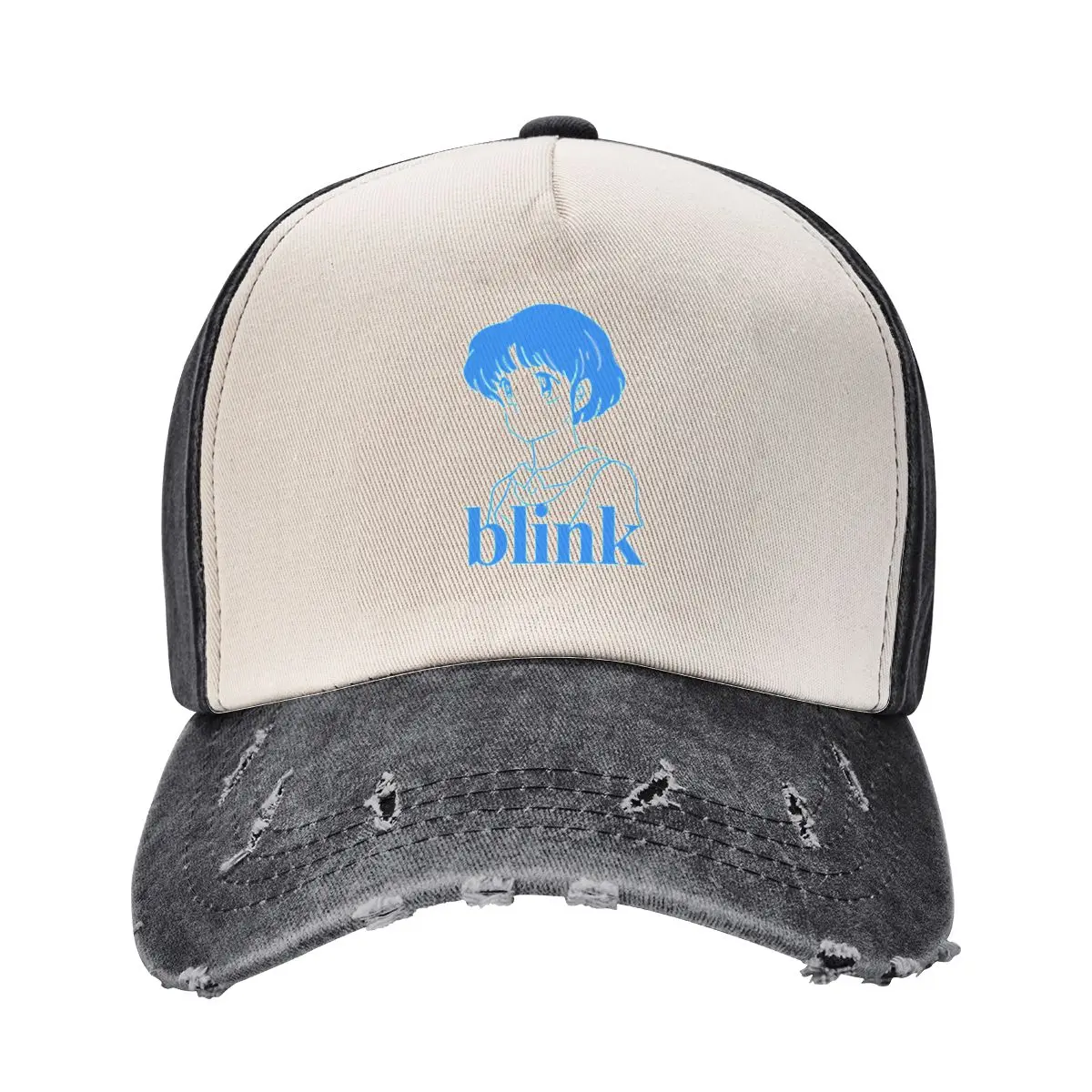 Vintage Blink Anime Girl Baseball Cap funny hat Wild Ball Hat Streetwear Sun Cap Caps For Women Men's