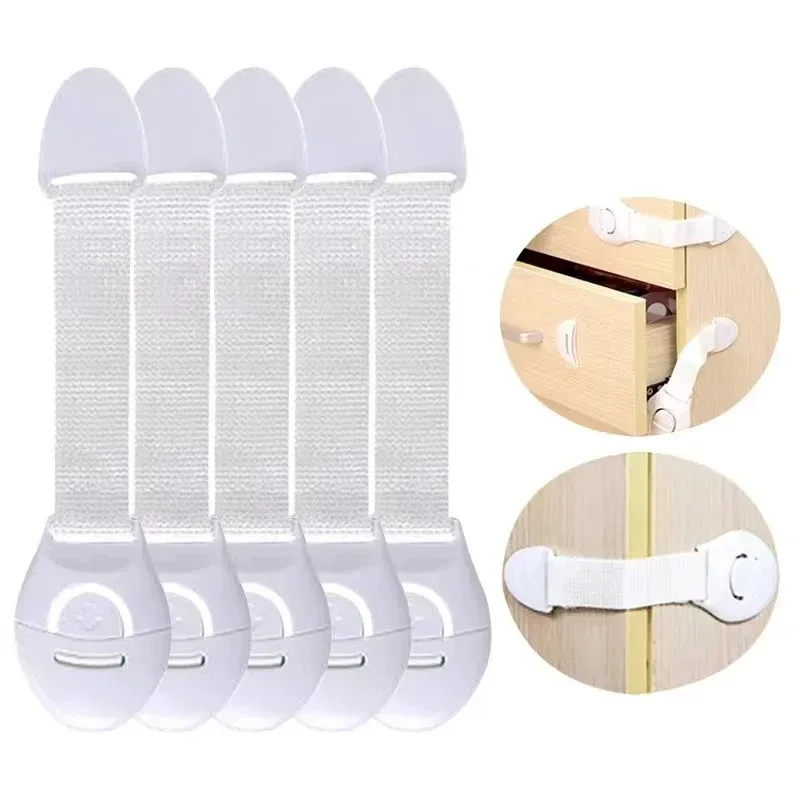 1-10PC Child Safety Cabinet Lock Baby Proof Security Protector Drawer Door Cabinet Lock Plastic Protection Kids Safety Door Lock