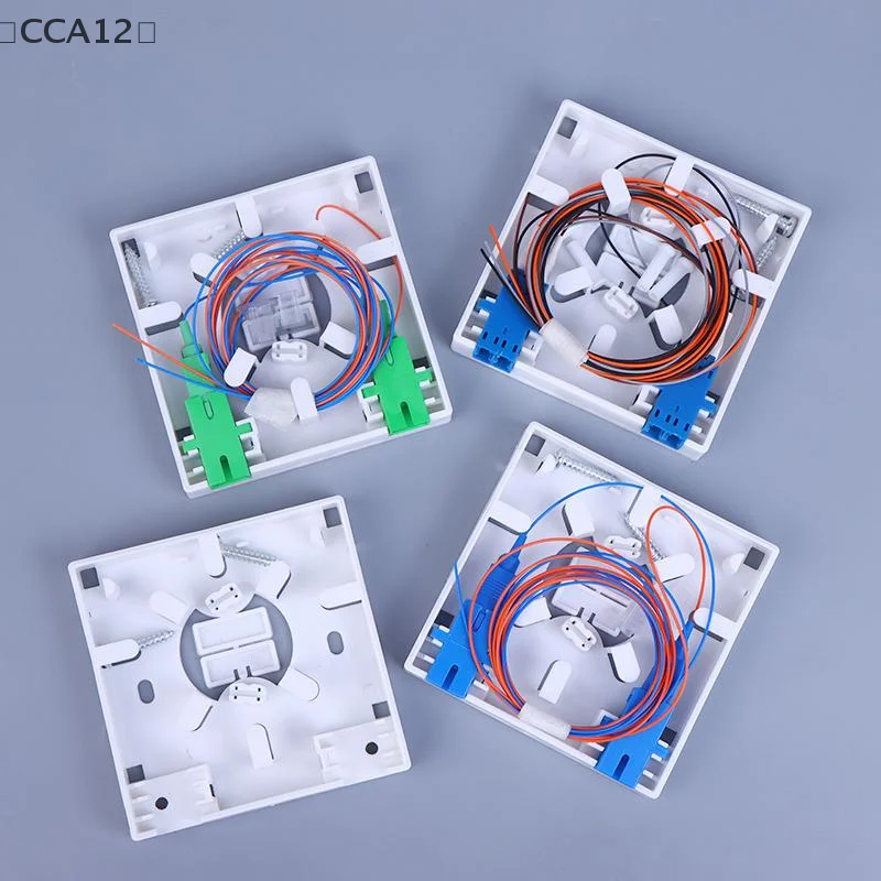 86 Information Panels Fiber Optical Terminal Junction Box Fiber Optic Splice Box SC Adapter LC Adapter 2 Core Fiber Combination