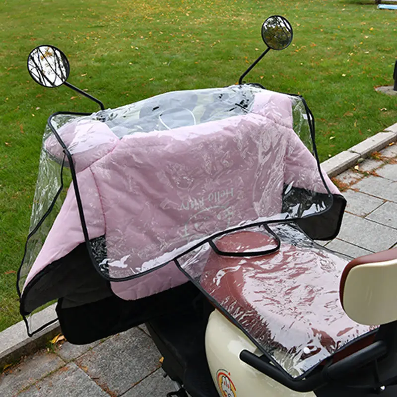 Electric Vehicle Dust Cover Translucent Thick Universal Protective Gear Waterproof Rainproof Rain Cover Electric Bicycle Cover - Image 5