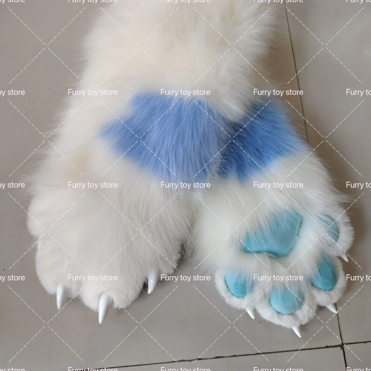 Furry PawsCustomized Long Gloves Customization Kigurumi Fursuit 1Pair Cartoon Furry Costume Paws Cosplay Costume Plash Kawai