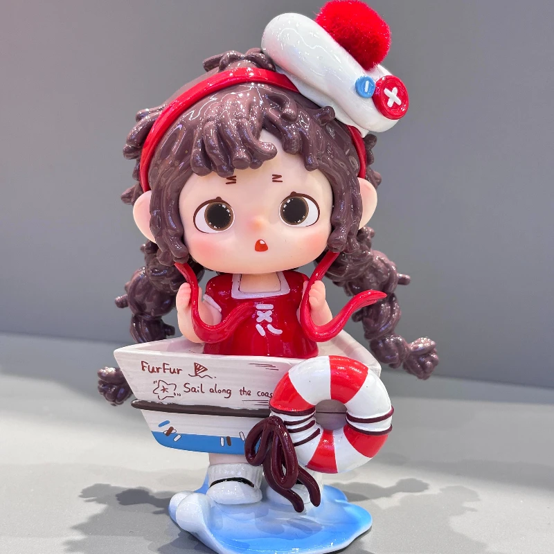 Furfur V5 The Happy Collection Series Blind Box Anime Figures Mystery Box Cute Model Desktop Decoration Collection Girl Gift Toy