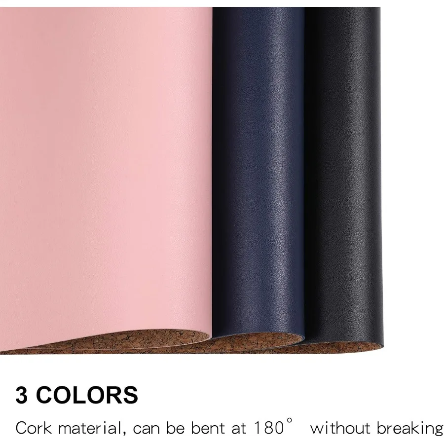 الفلين والجلد وسادة مكتب تورال مكتب عمل حصيرة على الوجهين استخدام حواف مخيطة مقاوم للماء كبيرة تمديد ماوس الوسادة مكتب الملحقات #4