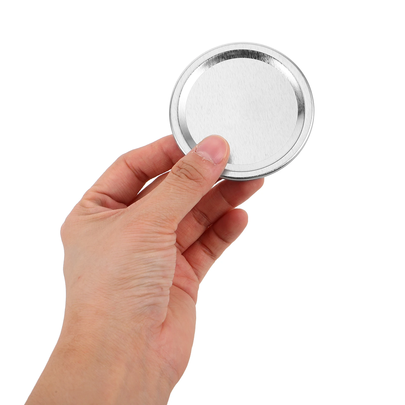 

50pcs Mason Jar Lids Canning Caps Metal Sealing Storage Cover Glass Jars Silver Food Seals Tinplate Wide Mouth Compatible