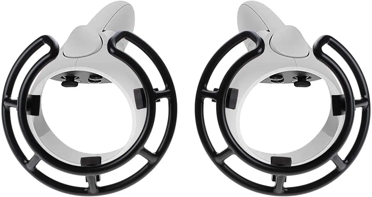 Para Orzero Anti-Shock Controller Frame Capa Protetora Compatível para Meta Quest 2, Oculus Quest 2, Oculus Quest, Rift S VR - B