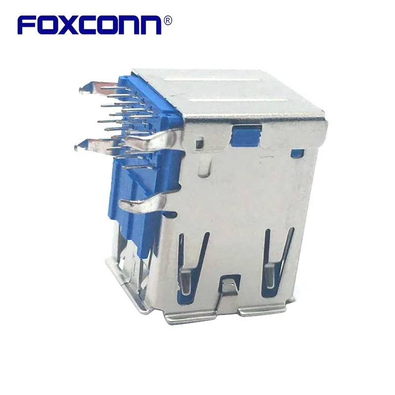 Foxconn UEA1112C-8HK1-4H Doppel Deck Bördeln USB 3,0 Es der schrapnell Stecker