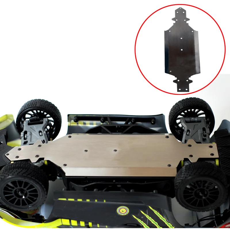 1PCS 1/10 Scale Stainless Steel Chassis Guard Plate Scratch-resistant Protection Bottom Sheet for Leilaluo XTS F10 RC Car Model