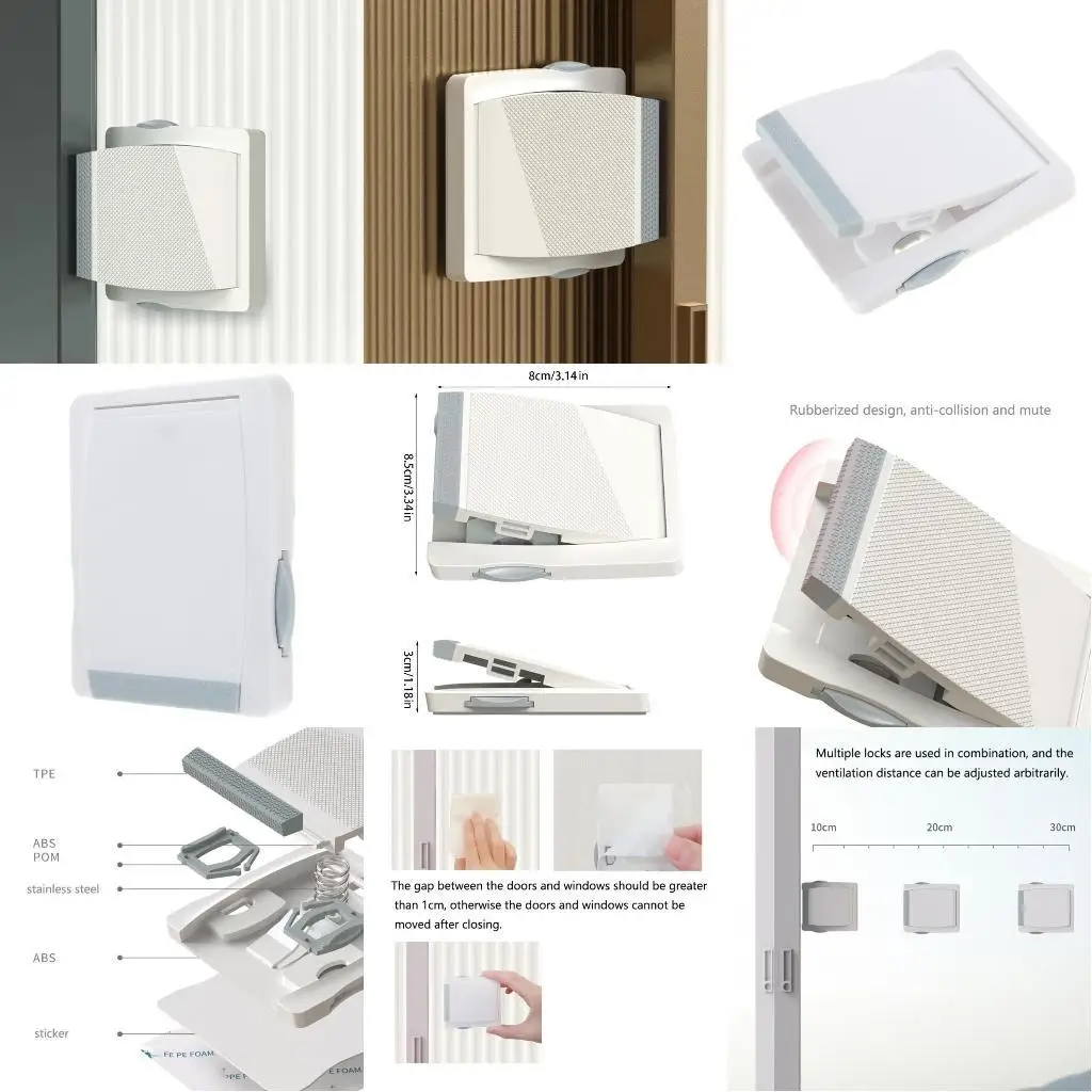 

Toddler Sliding Door Safety Lock Adhesive Glass Window Lock for Kids Safety L8RB