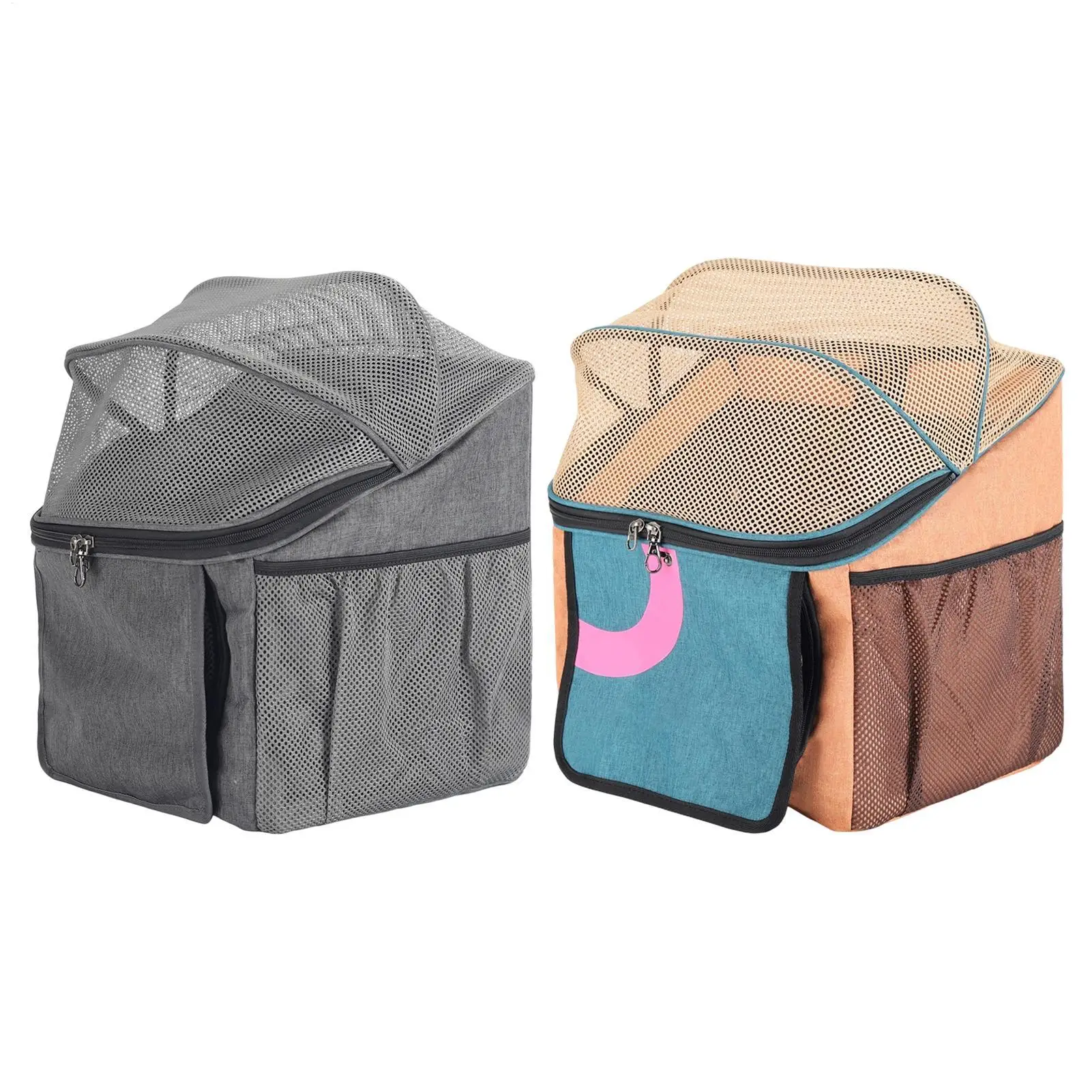 Dog Basket For Bike Foldable Mesh Comfortable Wide Opening Dog Cat Pet Cycles Front Basket For Suburb Street Road Park Trail