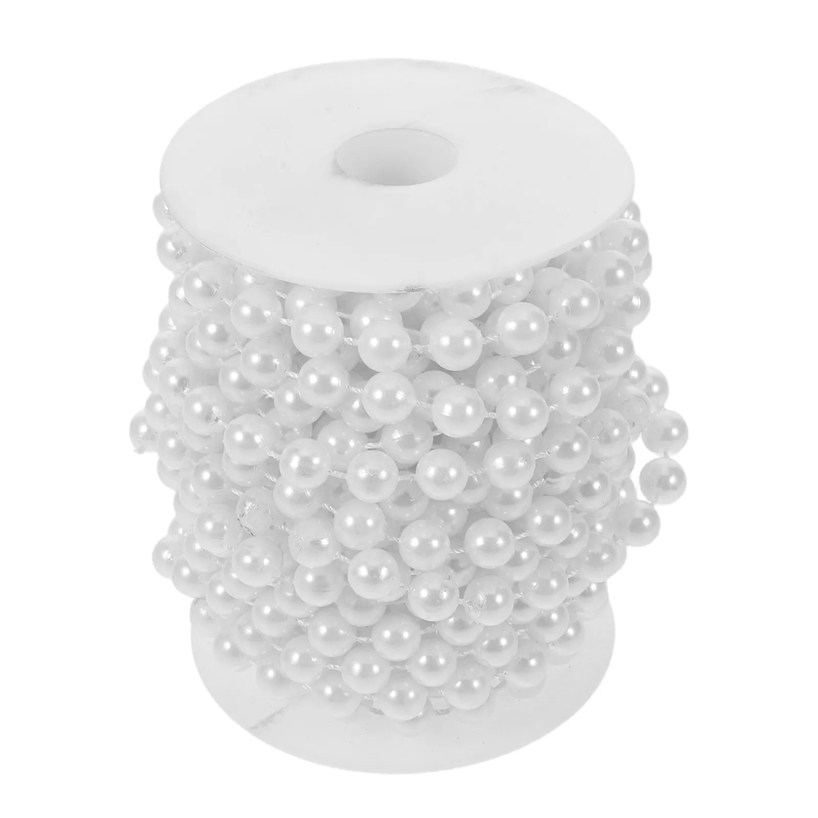Faux Pearl Beaded Chain 10m – Wedding Garland, Party Decor, Jewelry Making & Holiday Craft Trim