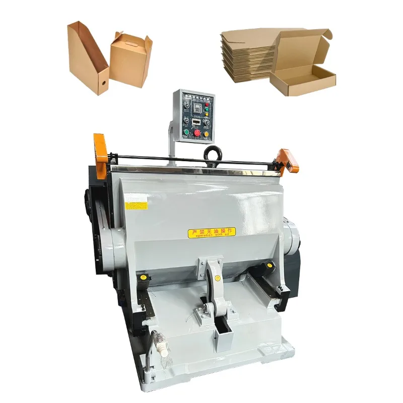 Manual indentation packaging box making machine Corrugated box die cutting machine Small business manufacturing machine