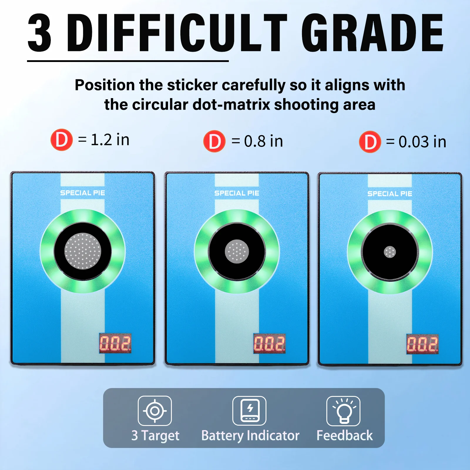 Dry Fire Laser Target Electronic Scoring Laser Target Infrared Induction Laser Training Target for Shooting Practice with Sound