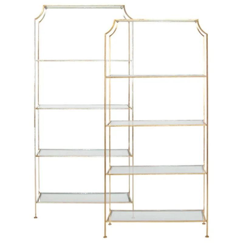 

4-story wrought iron bookshelf hotel high-end shelf