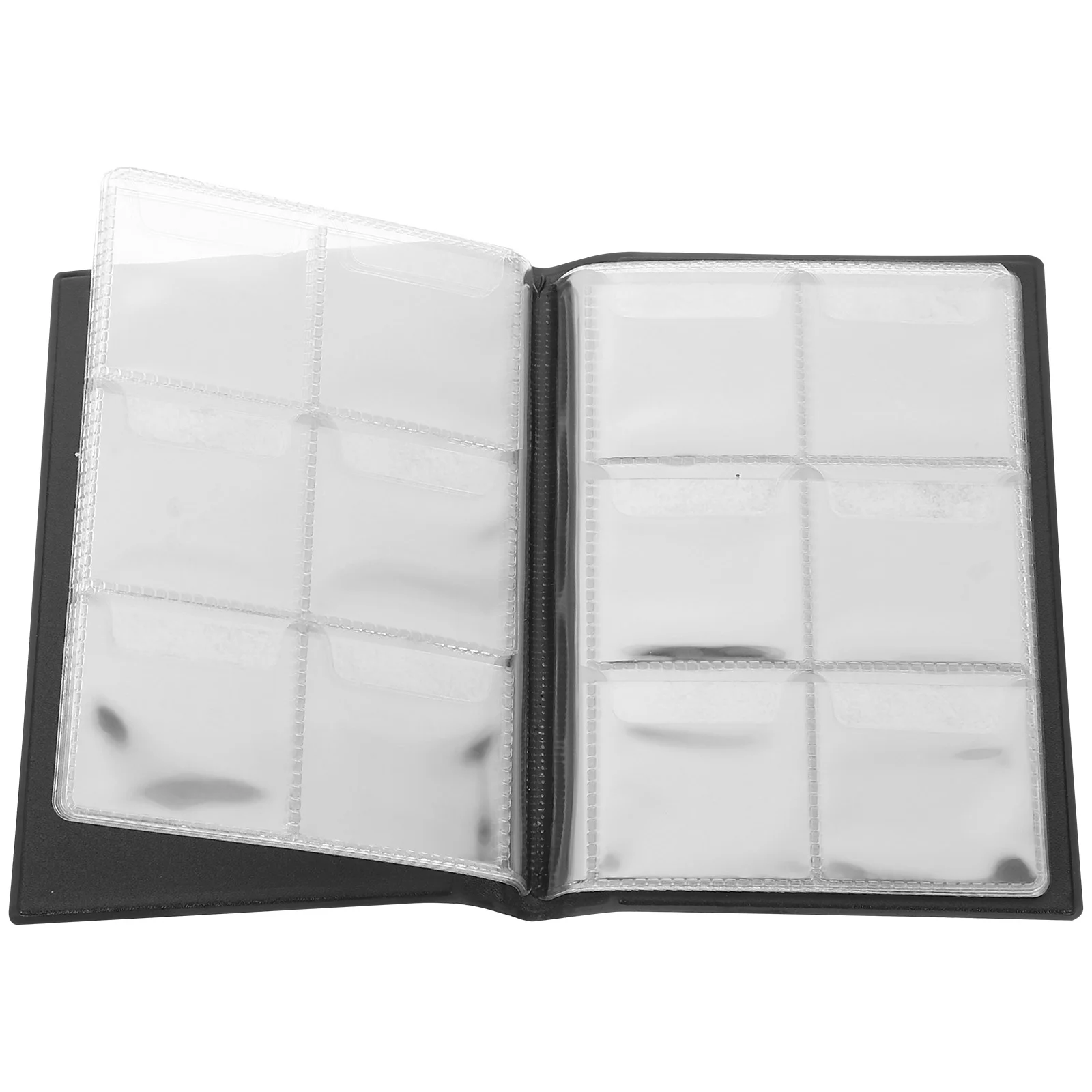 Coin Collection Book Commemorative Rose Black Practical Decorative Decorate Storage Album Pu Protection Albums for Collectors