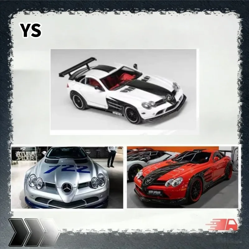 [Pre-sale] YS 1:64 SLR McLaren Two-Door Sports Car Replica Alloy Car Model, Boys' Holiday Gift Toy, Collection Decoration Item.