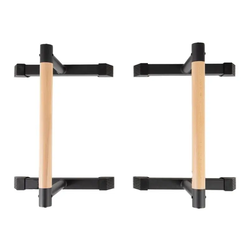 Push Up Stand Handle Calistenia Wooden Push Up Parallettes Bar Street Workout Wood And Steel Wooden Parallettes