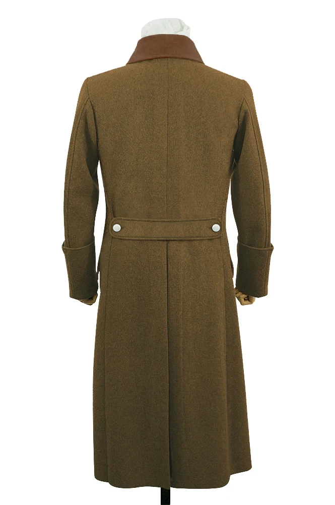 GUGR-002 WWII German Elite Officer Brown Wool Greatcoat