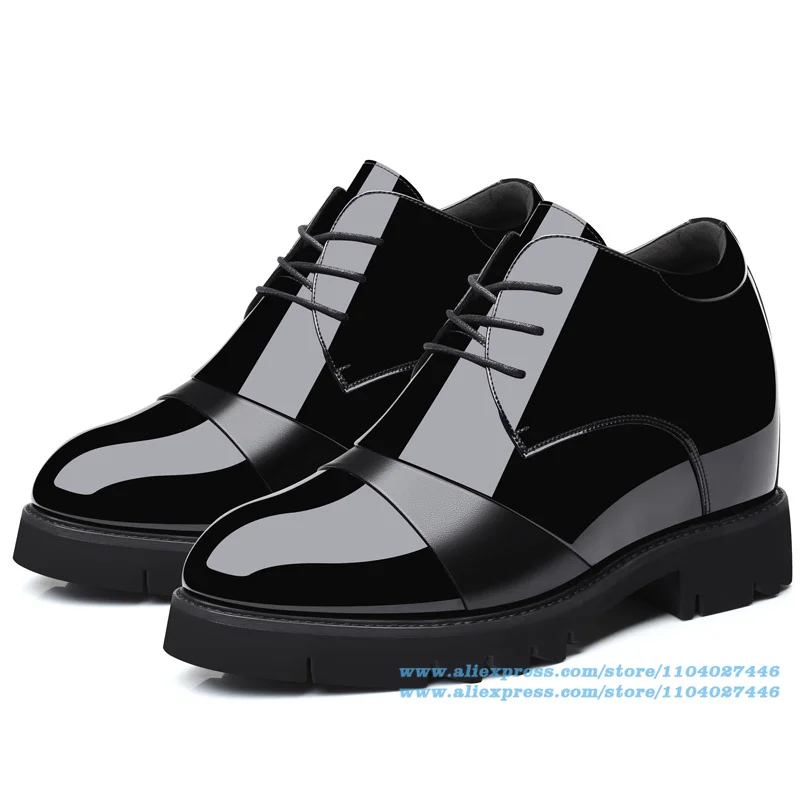 

Men's Inner Height Shoes Business Formal Leather Shoes Lace-Up Casual Wear-Resistant Trendy Luxury Handmade Shoe Men's Shoes