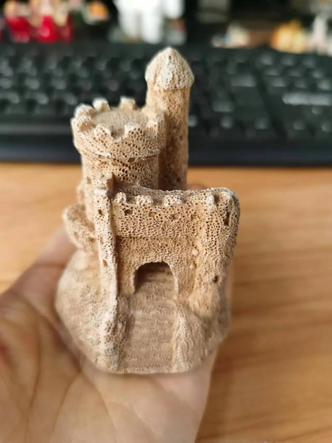 resin figure mental psychological sand table game box court therapy  building castle