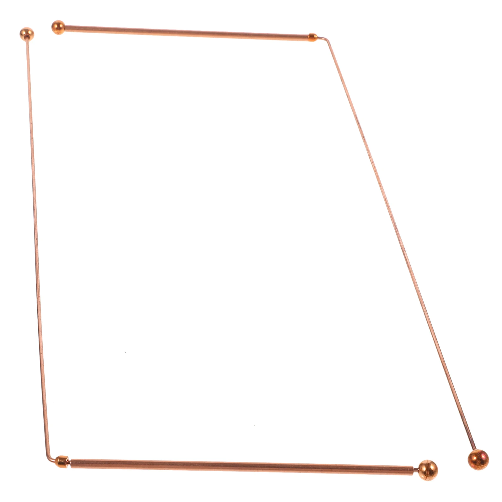 

2 Pcs Brass Prospecting Rods Dual Head Dowsing Sticks for Water Divination Finding Gold Equipment Spiritual Tools