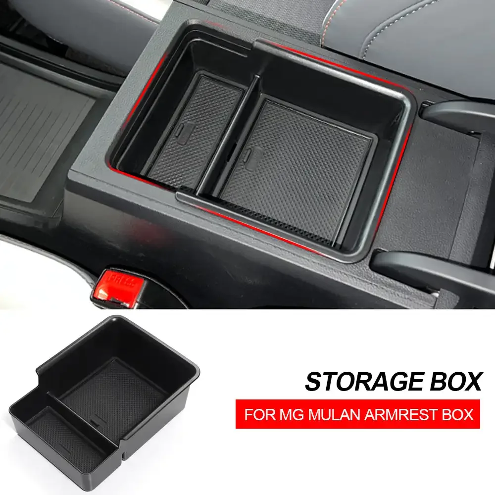 Car Center Armrest Storage Box Center Console Organizer Container Tray Interior Accessories For MG 4 MG4 EV EH32 MuLan 2023 2024