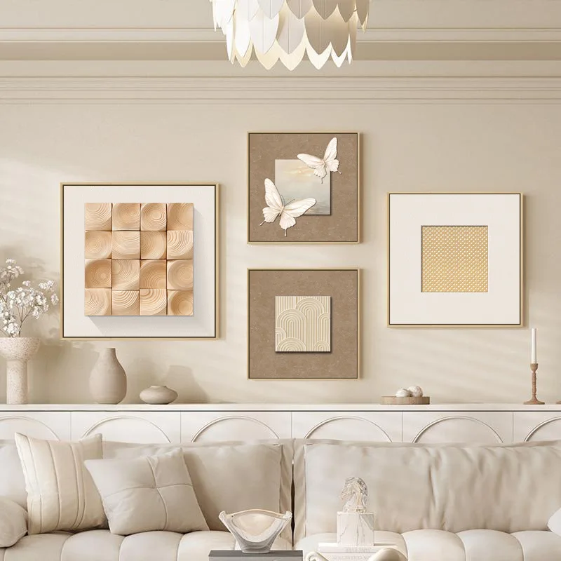 Retro abstract living room bedroom canvas painting minimalist creative apartment homestay decoration painting