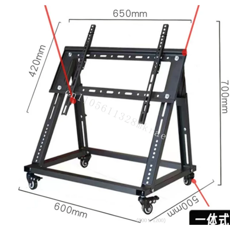 

New Portable Adjustable Steel TV Stand E****mical Mobile TV Cart with Stage LCD TV Stand Stand