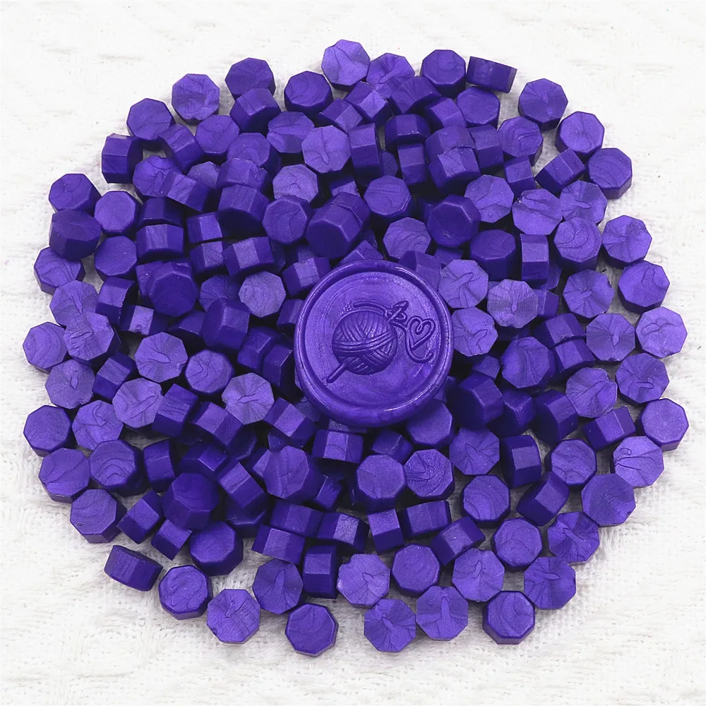 200 stks Octagon Zegellak Kralen voor Lakzegel Stempel voor Scrapbooking Kaarten Enveloppen Trouwkaarten Geschenkverpakkingen
